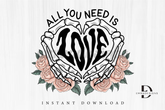 All You Need is Love PNG, Valentine Graphics