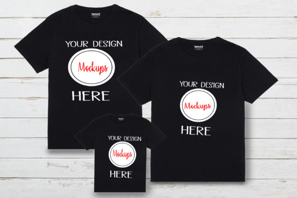 Family Shirt Mockups, Shirt Mockup Graphics