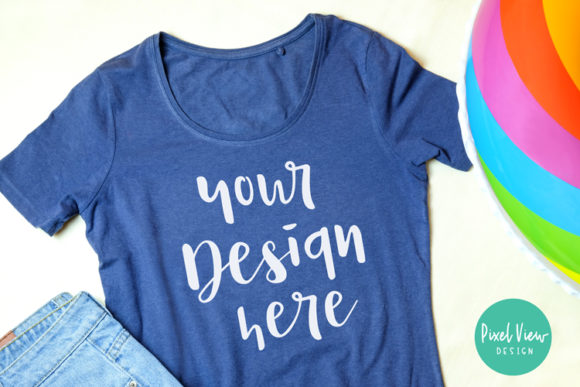 Summer Women's T-Shirt Mockup