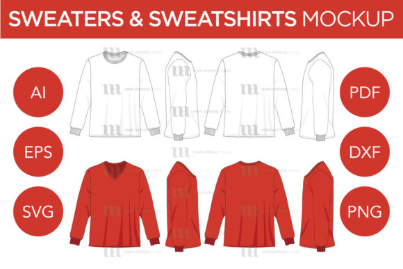 Sweatshirts Sweaters - Mockup Template
