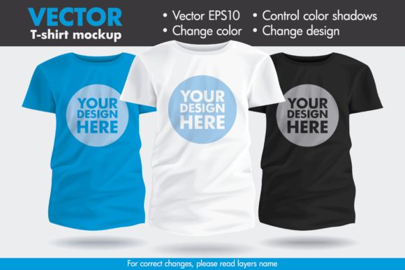 Vector T-shirt Mockup Kids